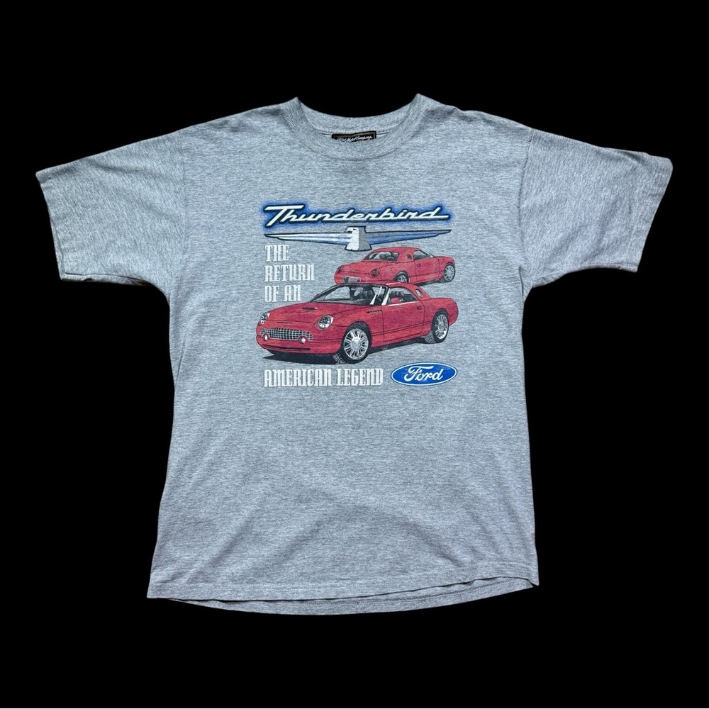 Vintage Ford Thunderbird T-Shirt Gray Mens XL The Return of an American Legend”
